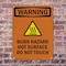 Signmission Hot Surface Sign, 10 in H x 7 in W, Plastic, Burn Hazard Hot Surface With Symbol OS-2PACK-WS-P-710-V-13004 - alternate 4